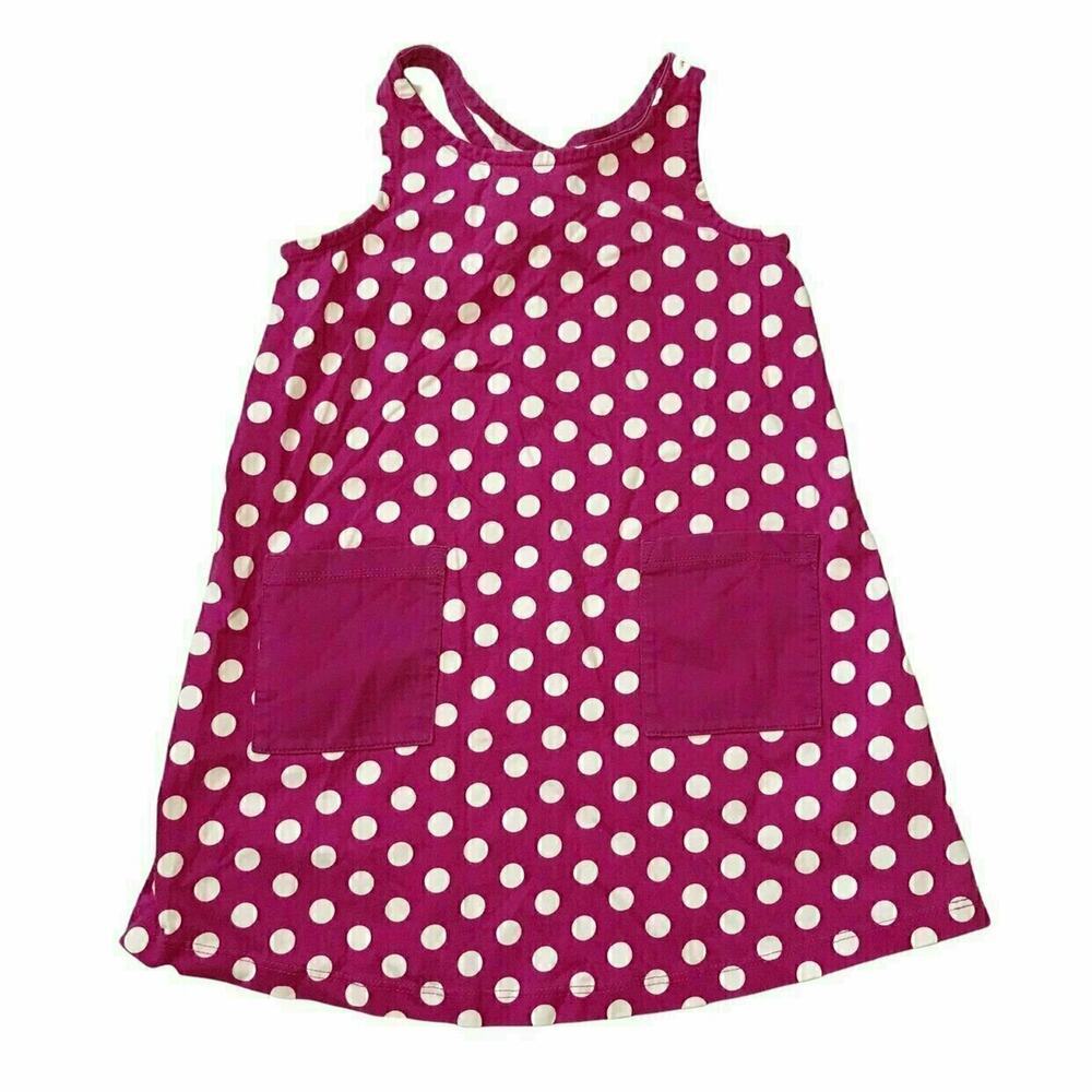 Hanna Andersson 100% Cotton Polka Dot Pocket Dress 100